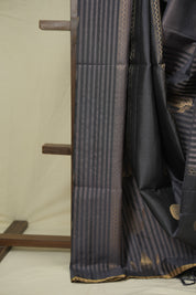 Grey Soft Silk Saree - SRGSSS457
