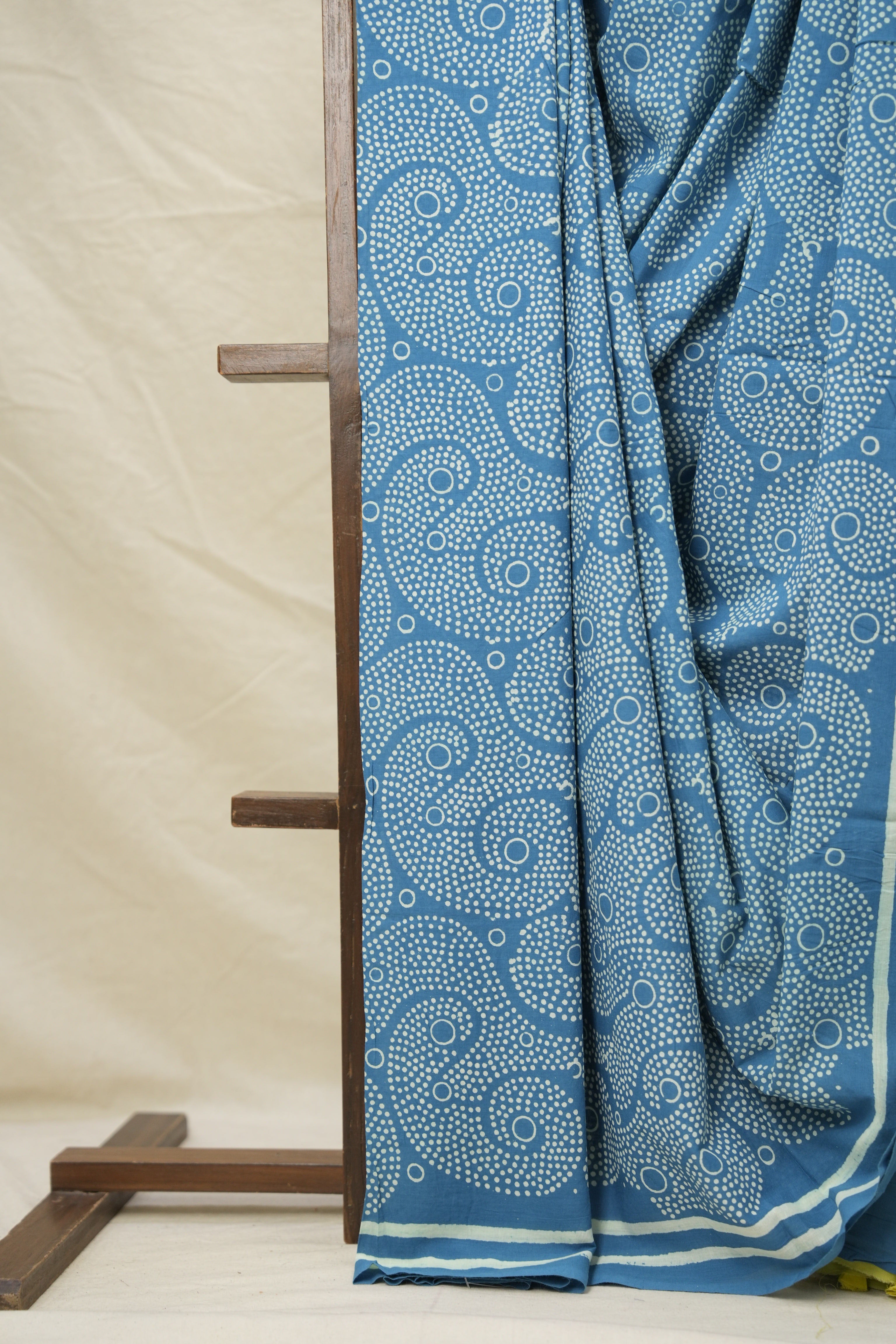 Ice Blue Blue HBP Cotton Saree - SRIBCS2992