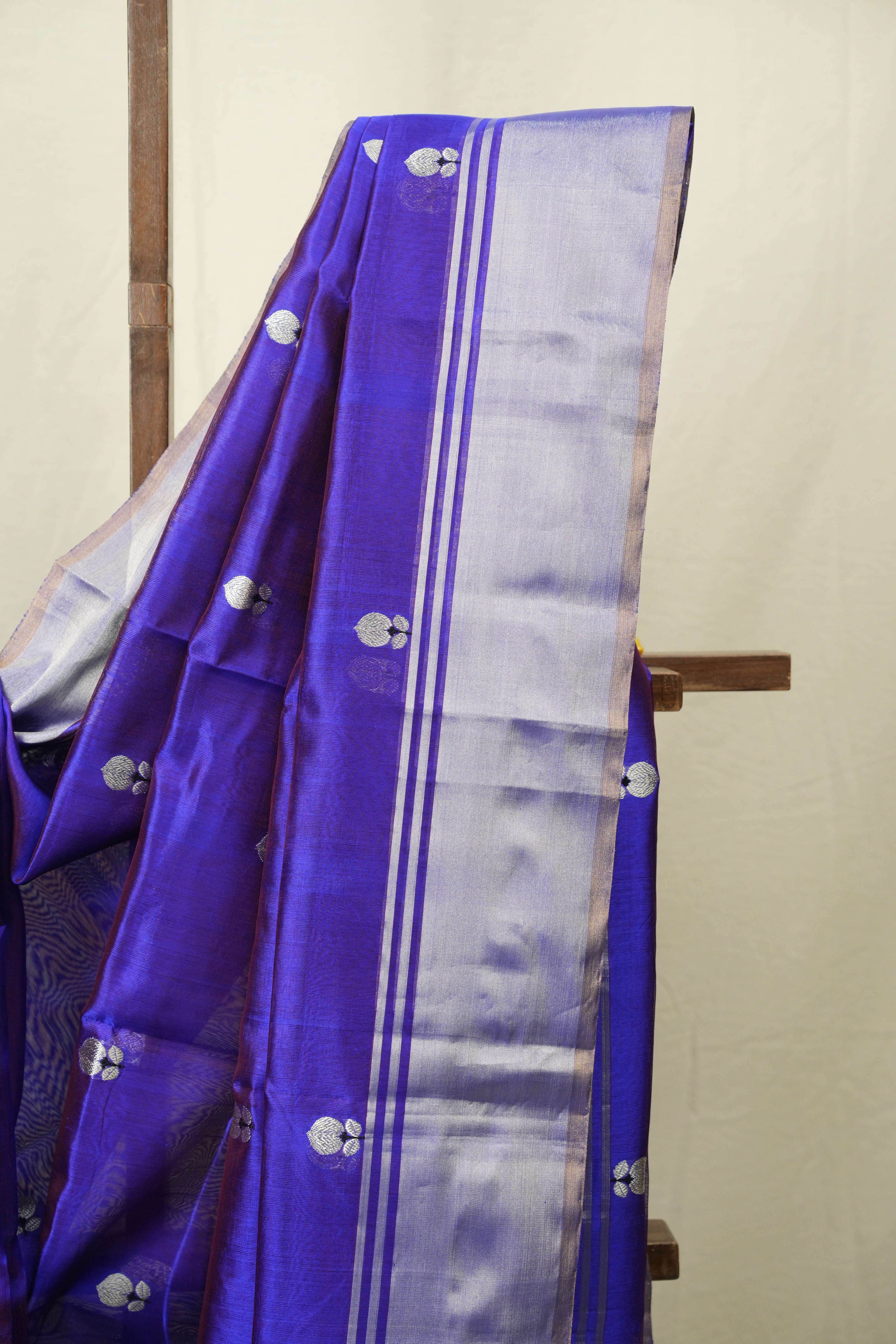 Dual Tone Purple Chanderi Silk Saree - SRSBCSS535