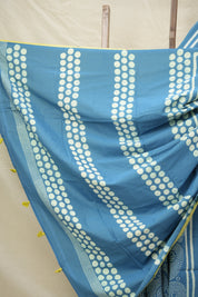 Ice Blue Blue HBP Cotton Saree - SRIBCS2992