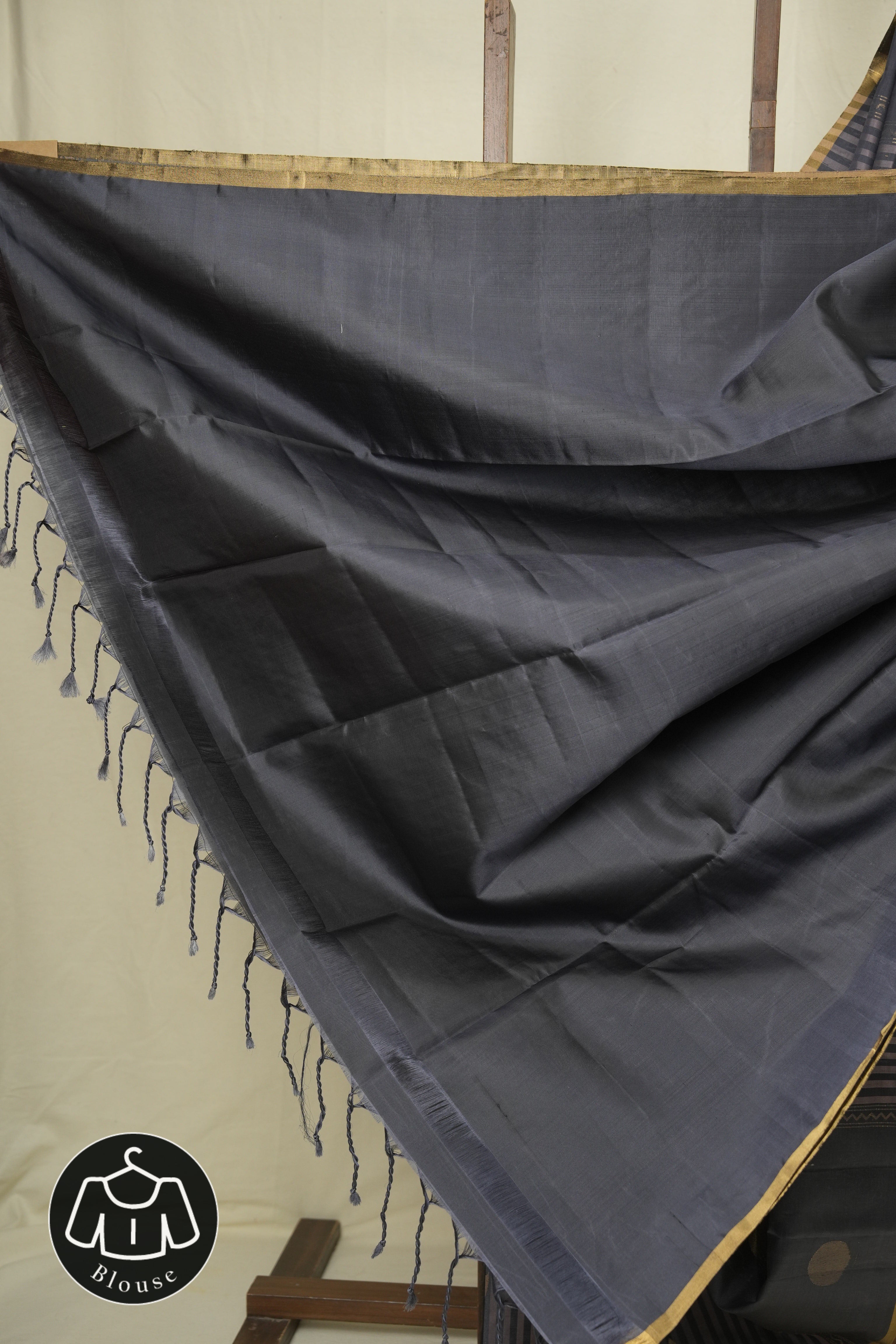 Grey Soft Silk Saree - SRGSSS457