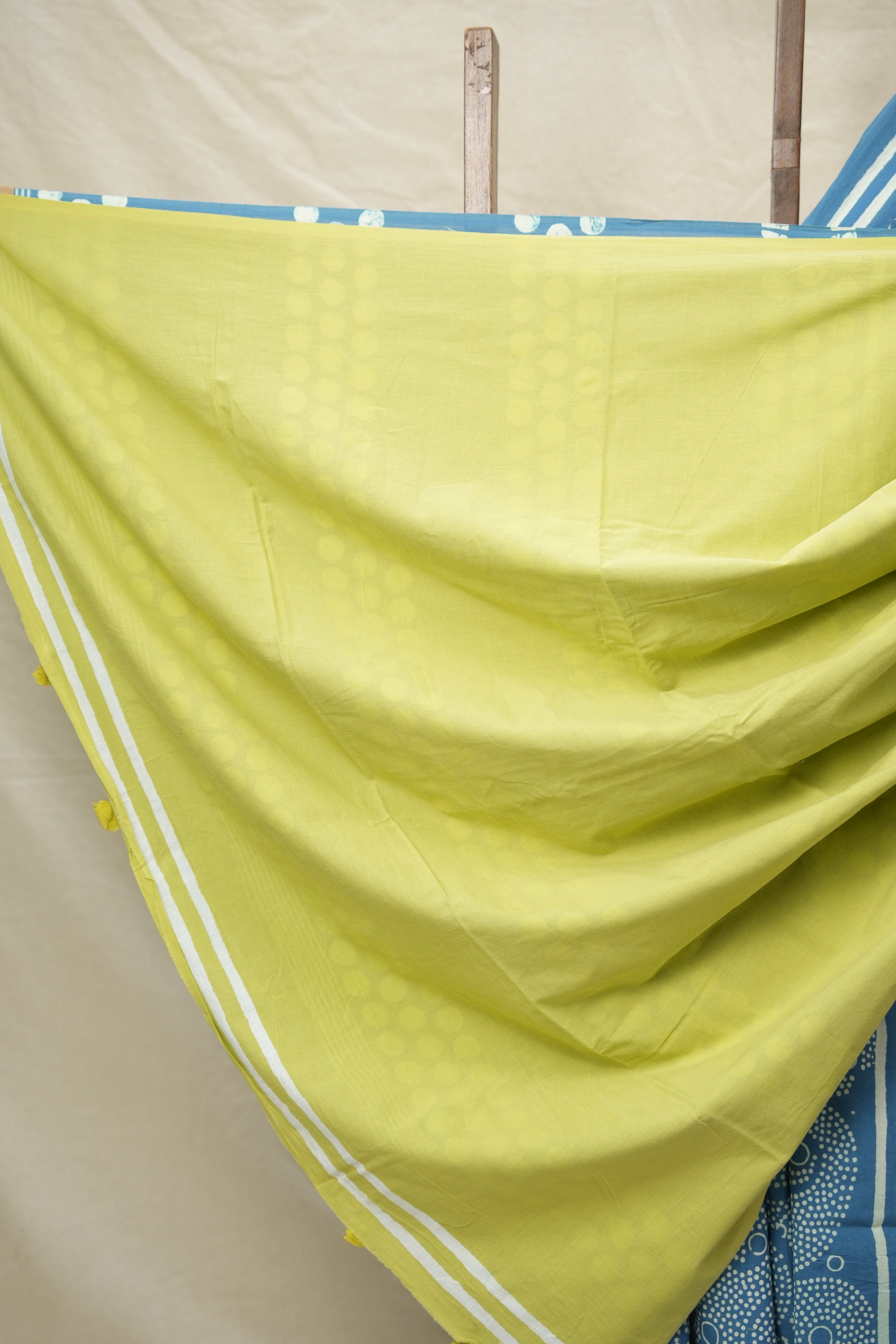 Ice Blue Blue HBP Cotton Saree - SRIBCS2992