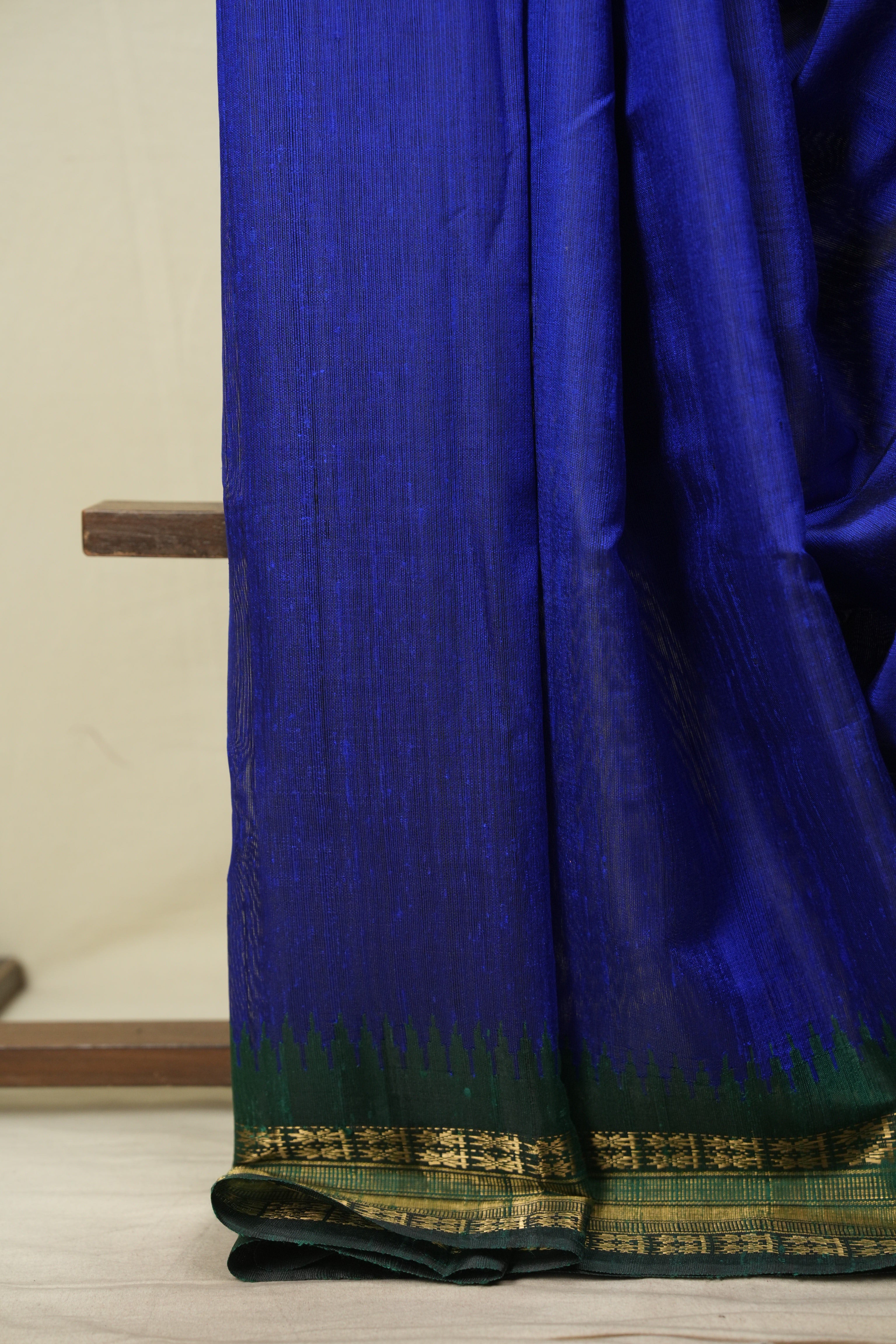 Blue Raw Silk Saree - SRBRSS1139