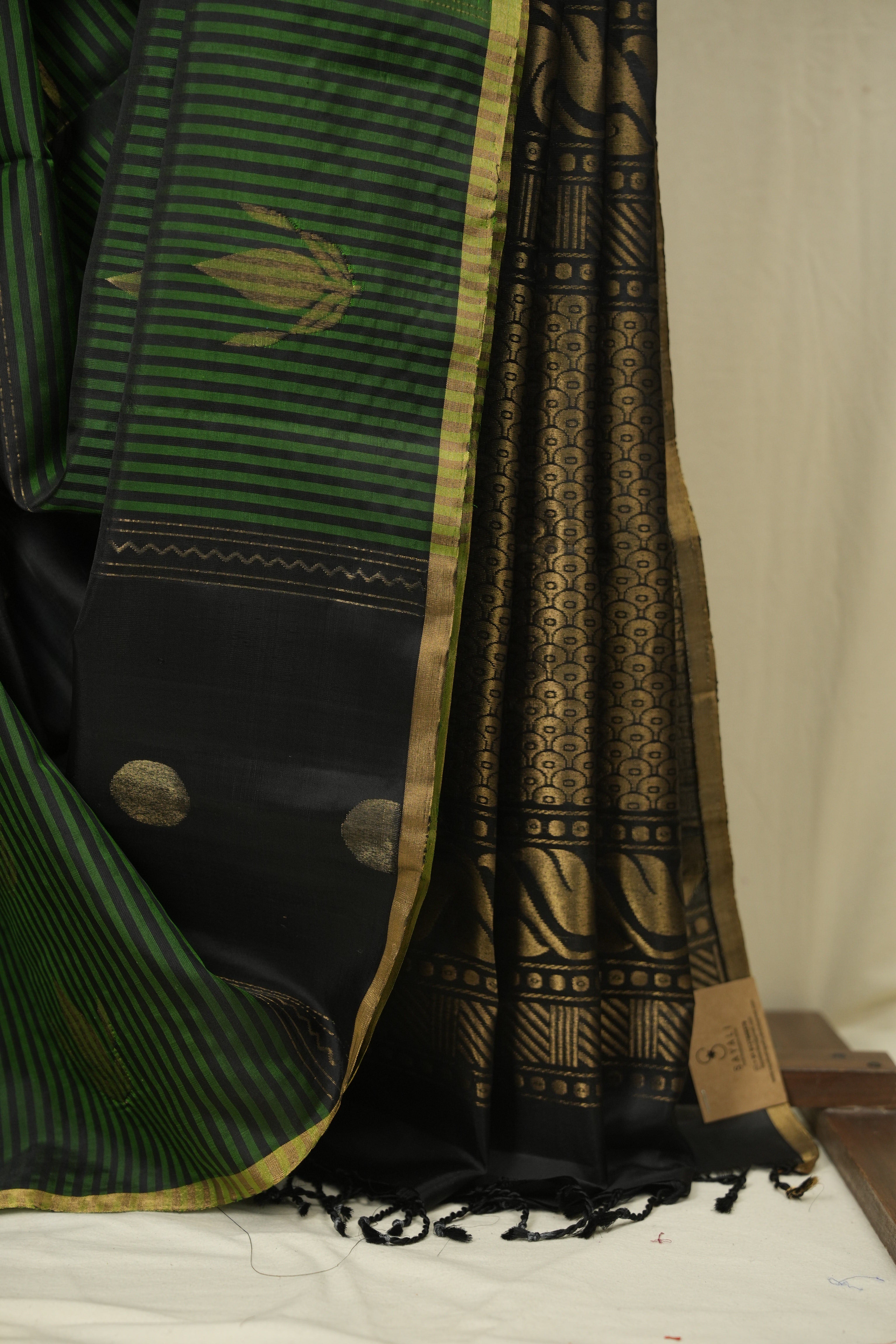 Dark Green Soft Silk Saree - SRDGSSS458