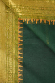 Deep Green Kanchi Cotton Saree - SRDGKCS1002