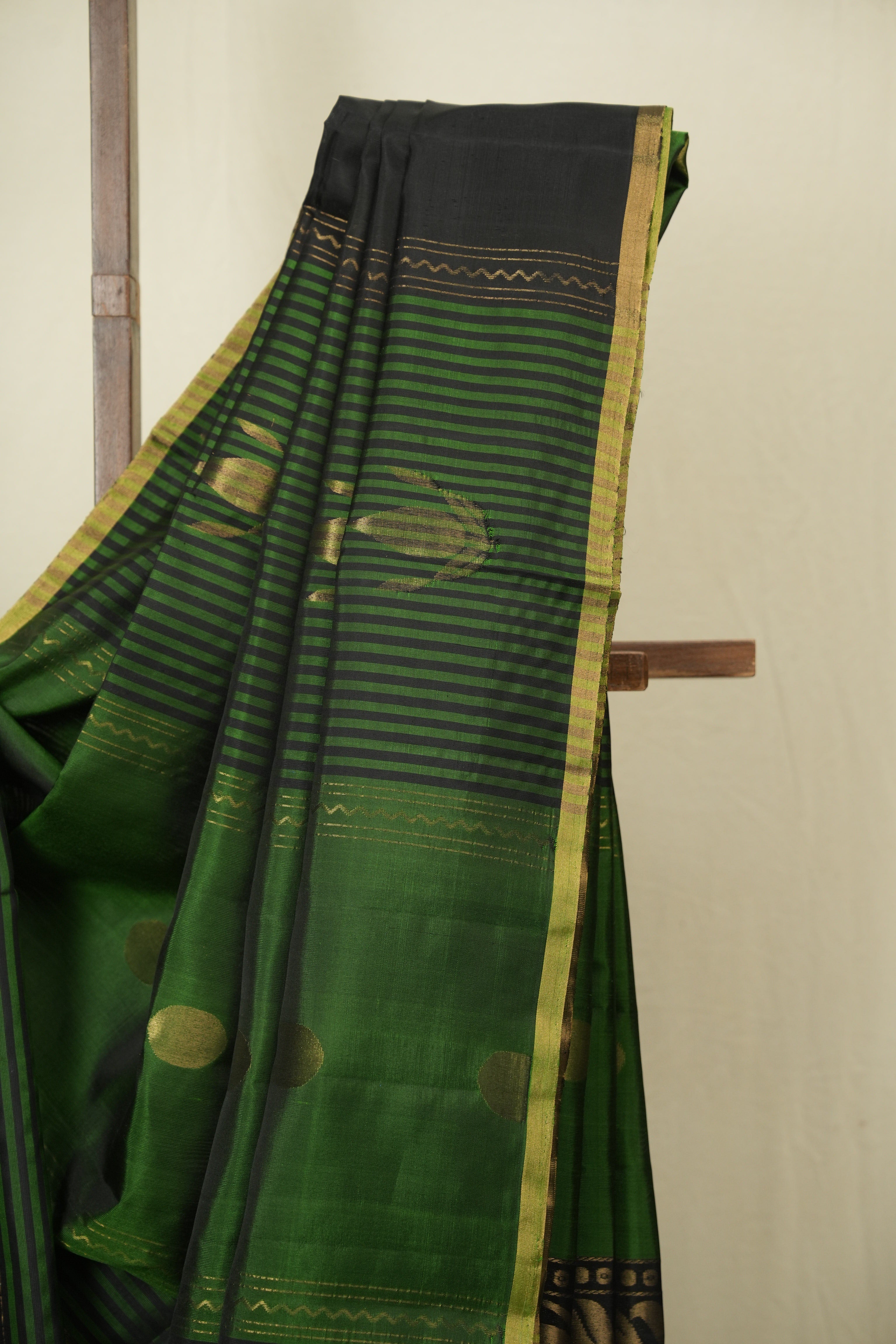 Dark Green Soft Silk Saree - SRDGSSS458