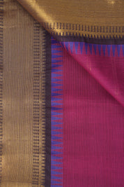 Magenta Kanchi Cotton Saree - SRMKCS1001