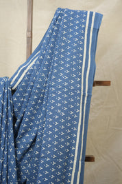 Blue HBP Cotton Saree - SRBCS2988