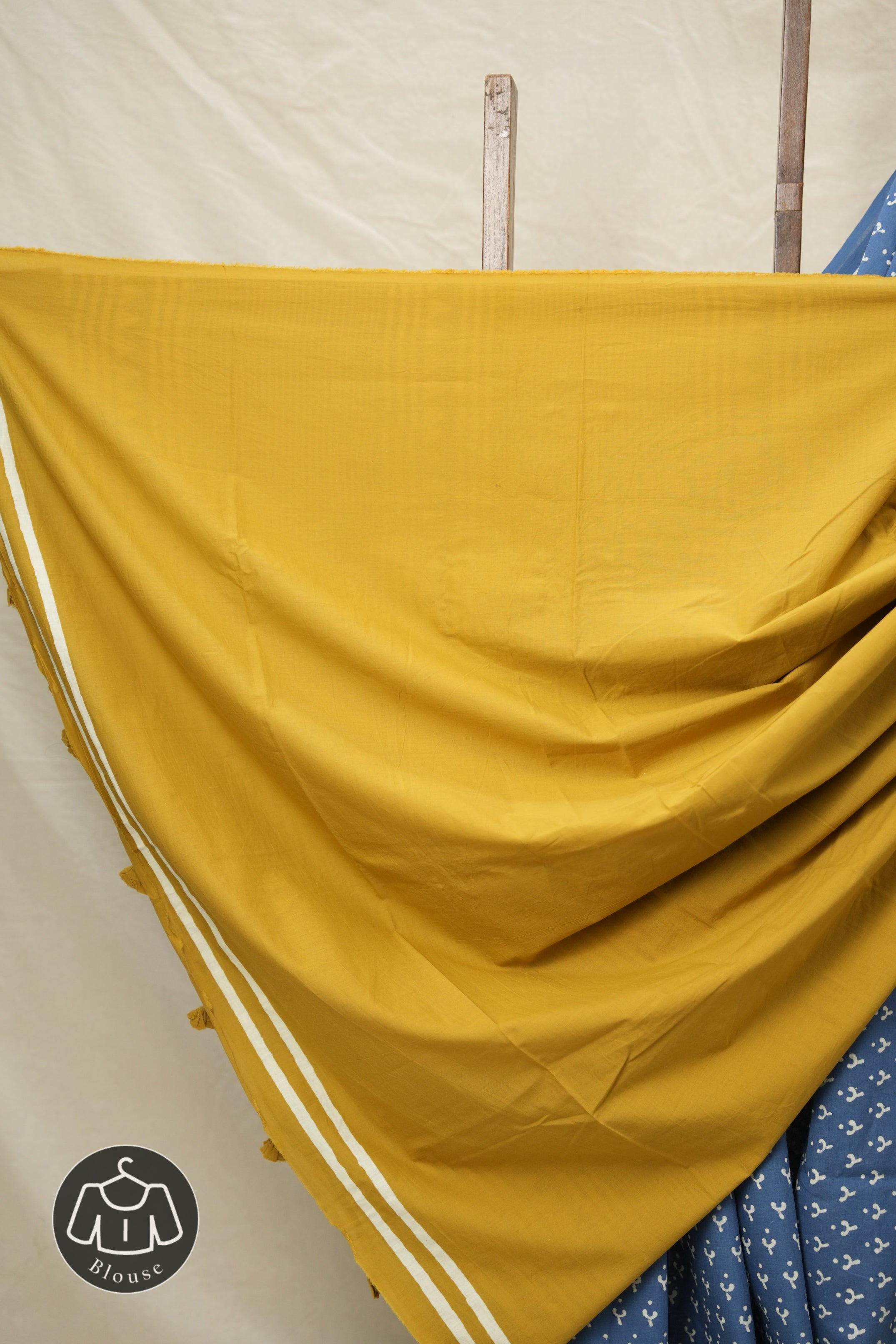 Blue HBP Cotton Saree - SRBCS2988