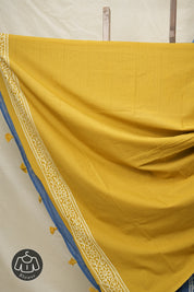Deep Blue HBP Cotton Saree - SRDBCS2989