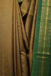 Gold Raw Silk Saree - SRGRSS1141