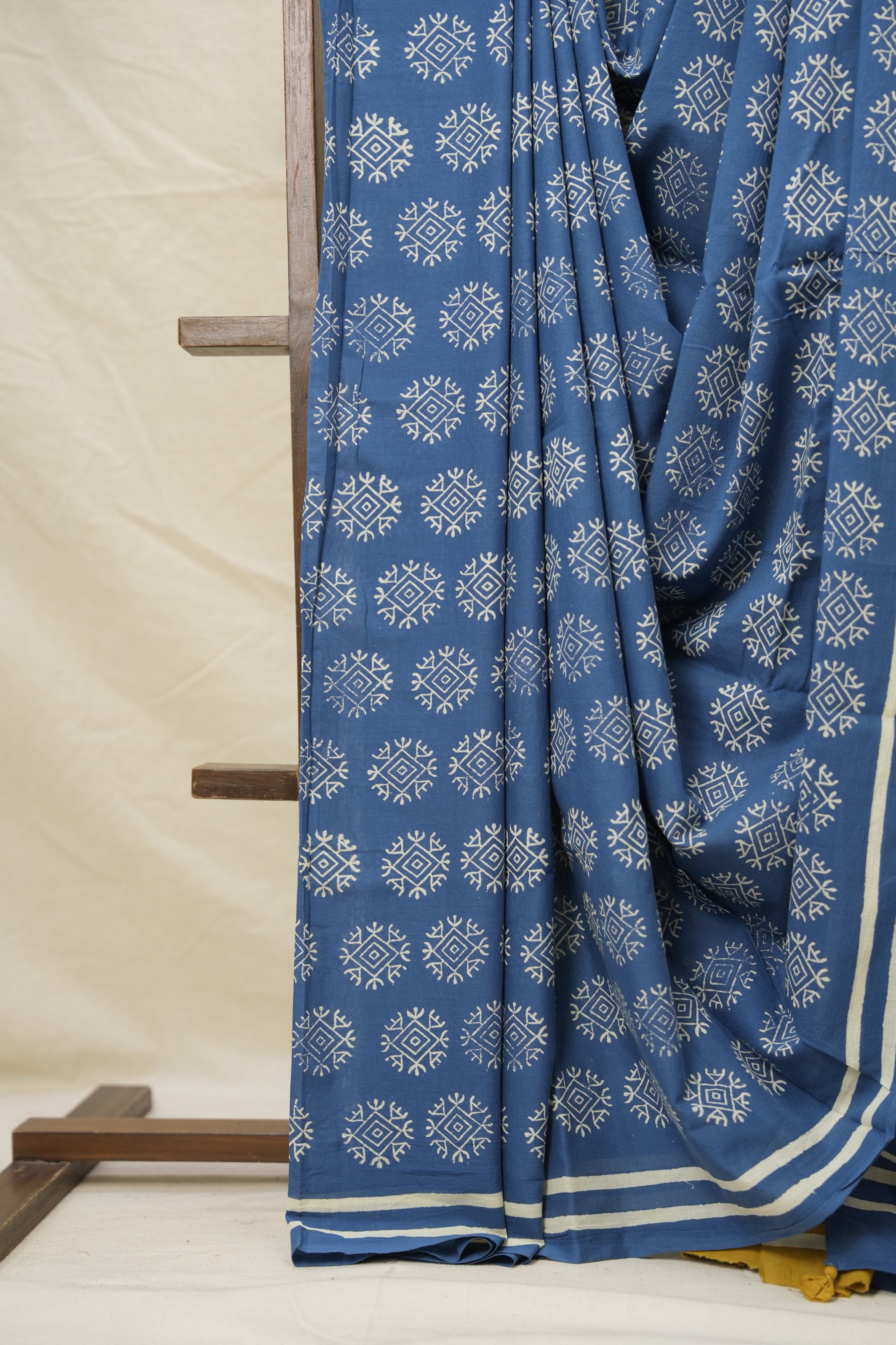 Blue HBP Cotton Saree - SRBCS3006