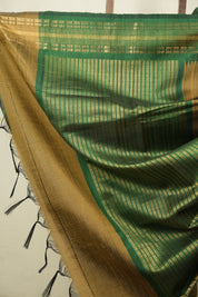 Gold Raw Silk Saree - SRGRSS1141