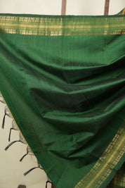 Gold Raw Silk Saree - SRGRSS1141