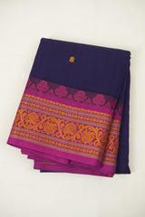 Blue kanchi Cotton Saree - SRBKCS1446