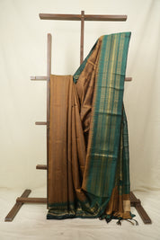 Brown Raw Silk Saree - SRBRSS1144