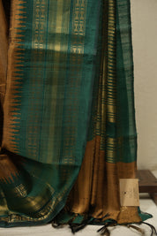 Brown Raw Silk Saree - SRBRSS1144