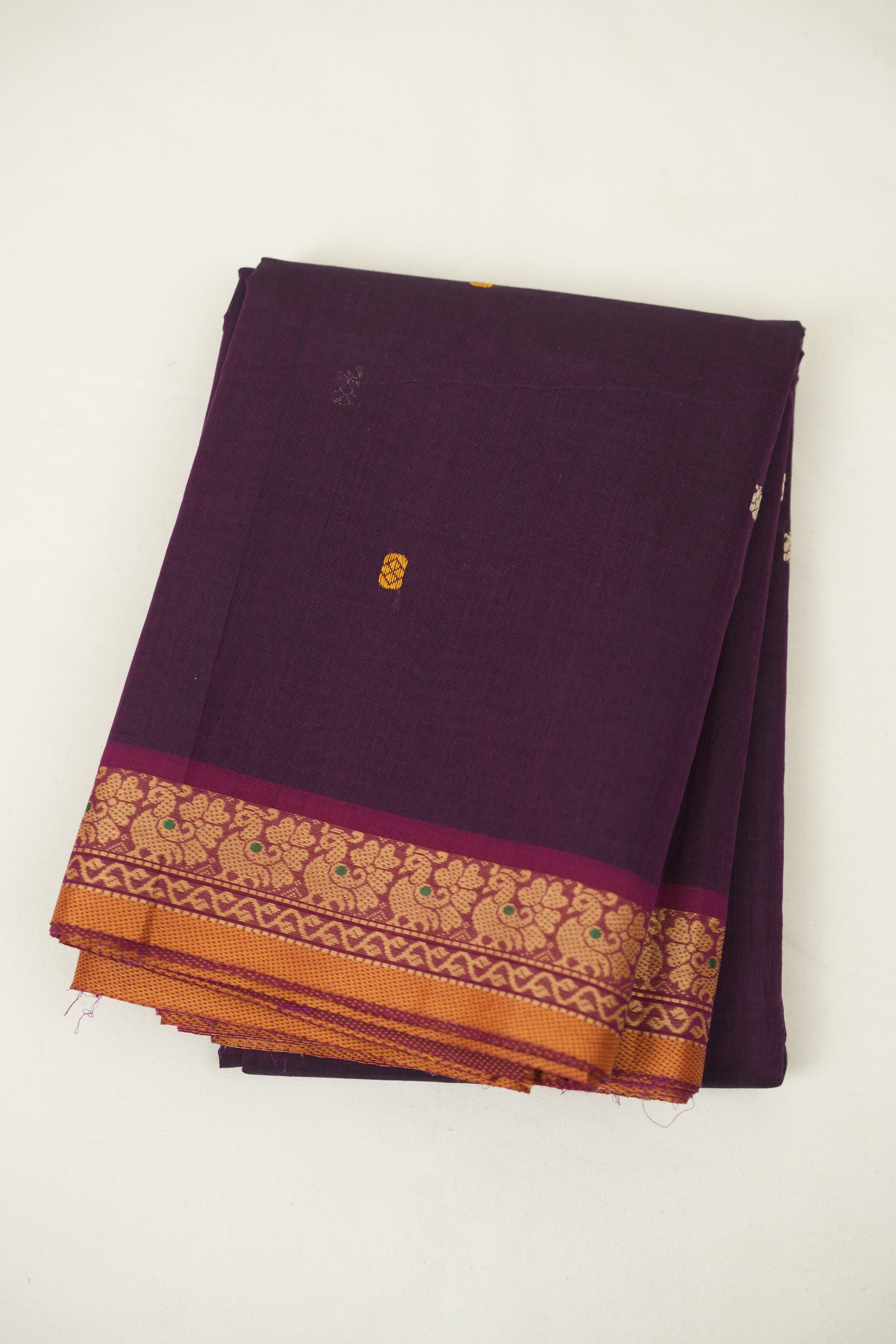 Purple Kanchi Cotton Saree - SRPKCS1461