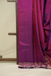 Magenta Baluchari Silk Saree - SRMBSS03