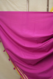 Mustard Yellow HBP Cotton Saree - SRMYCS3007