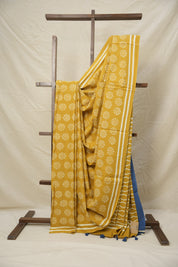 Haldi Yellow HBP Cotton Saree - SRHYCS2990