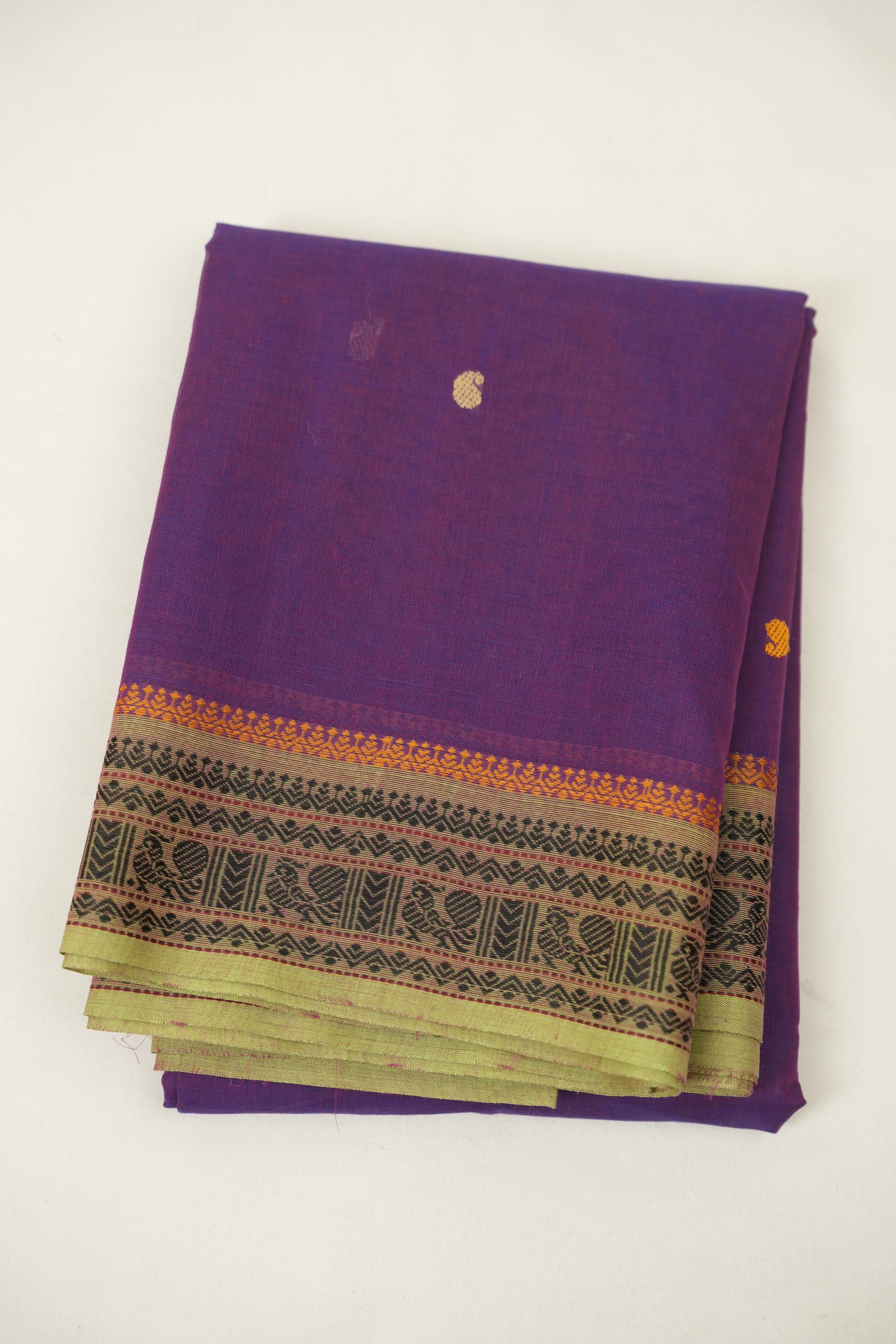 Purple Kanchi Cotton Saree - SRPKCS1409