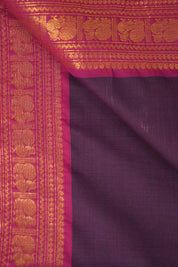 Purple Kanchi Cotton Saree - SRPKCS990