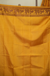 Mustard Baluchari Silk Saree - SRMBSS01