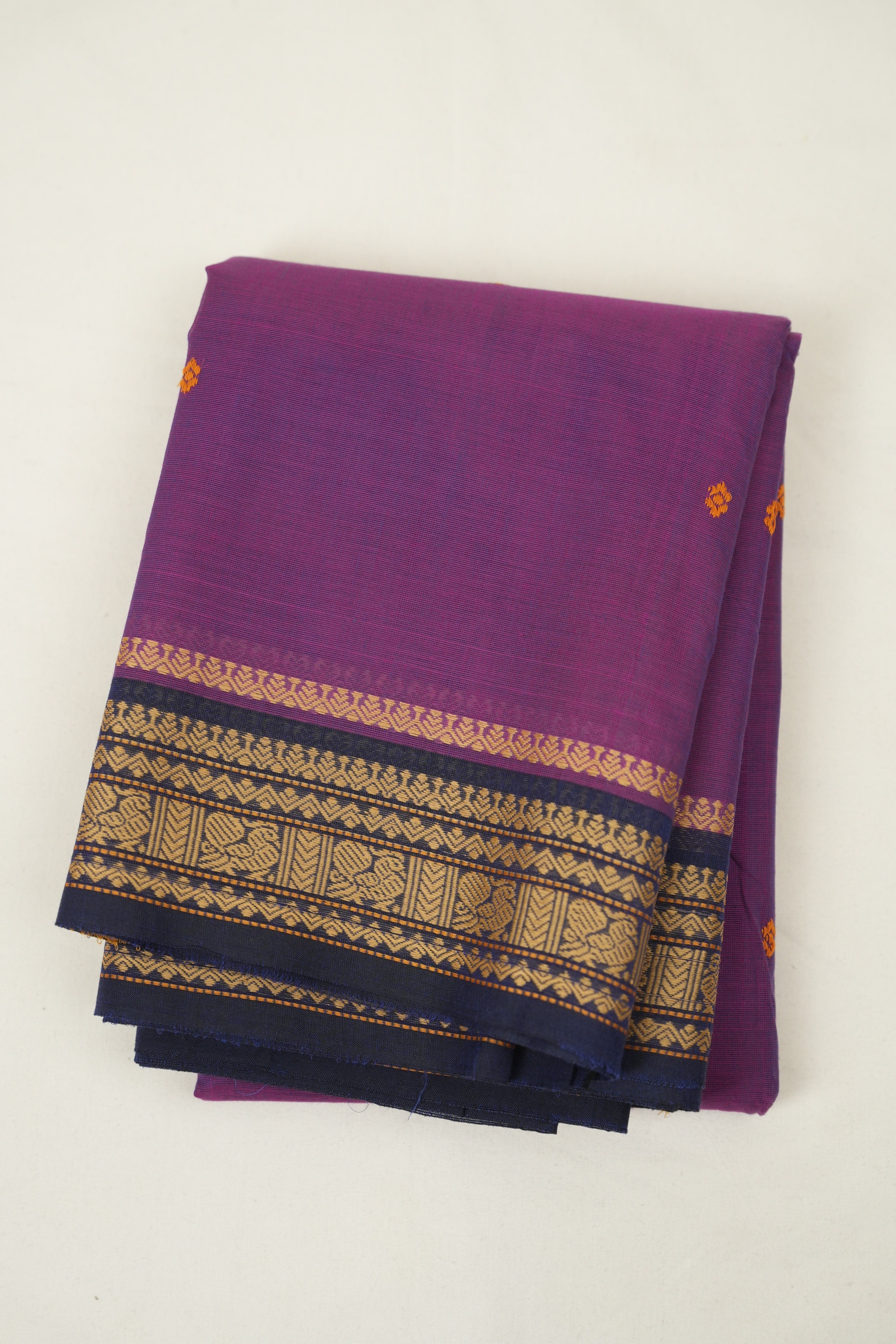 Purple Kanchi Cotton Saree - SRPKCS1398