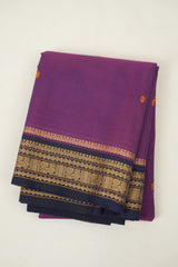 Purple Kanchi Cotton Saree - SRPKCS1398
