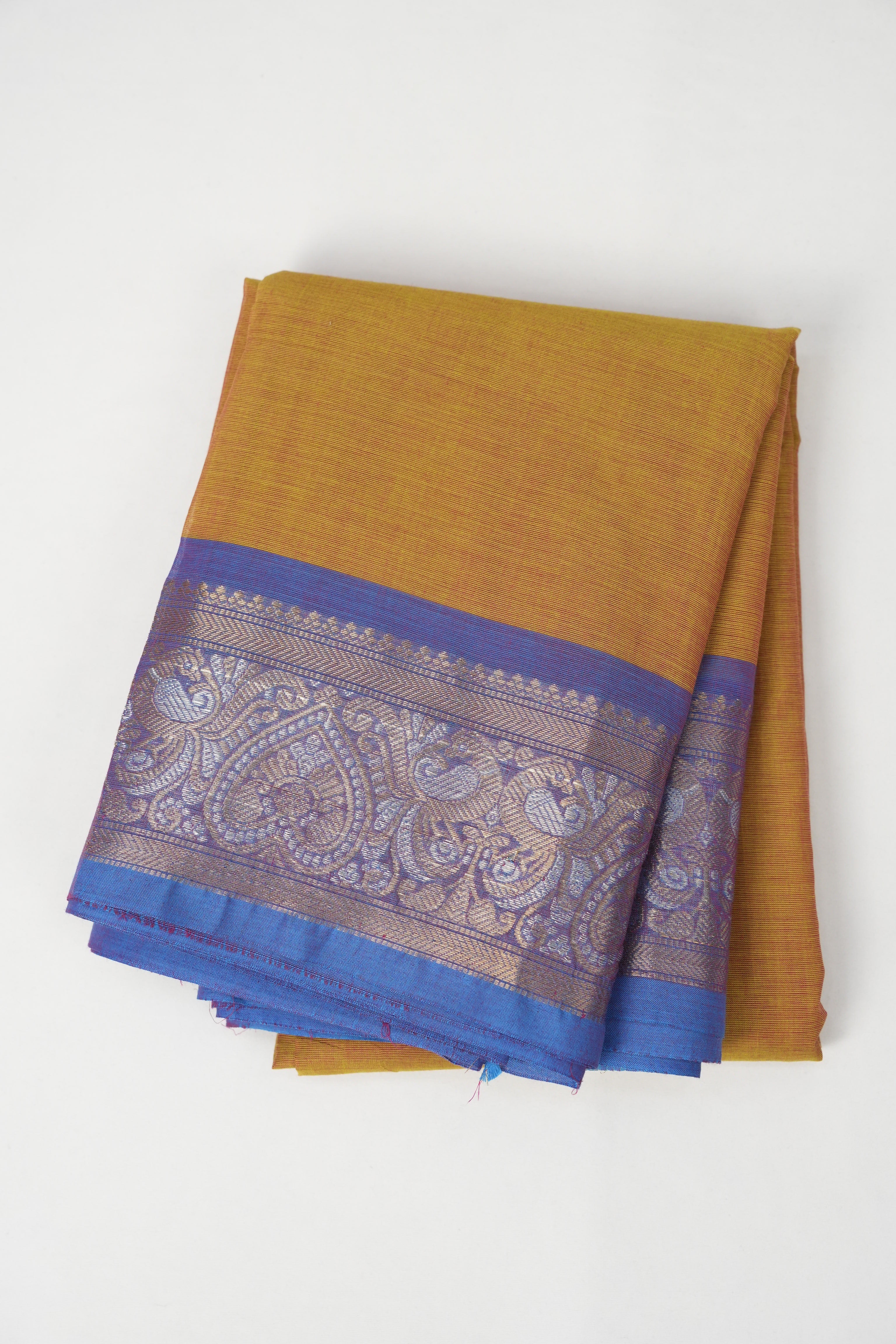 Orange Kanchi Cotton Saree - SROKCS1024