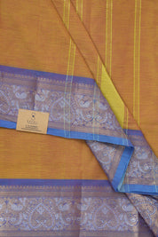 Orange Kanchi Cotton Saree - SROKCS1024