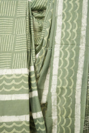 Pastel Green HBP Cotton Saree - SRPGCS2747