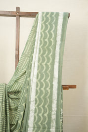 Pastel Green HBP Cotton Saree - SRPGCS2747