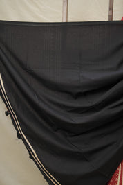 Red Cream HBP Cotton Saree - SRRCCS3005