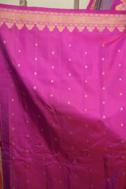 Dual Tone Purple Gadwal Silk Saree - SRDTPGSS652