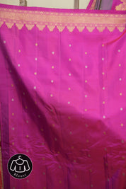 Dual Tone Purple Gadwal Silk Saree - SRDTPGSS652
