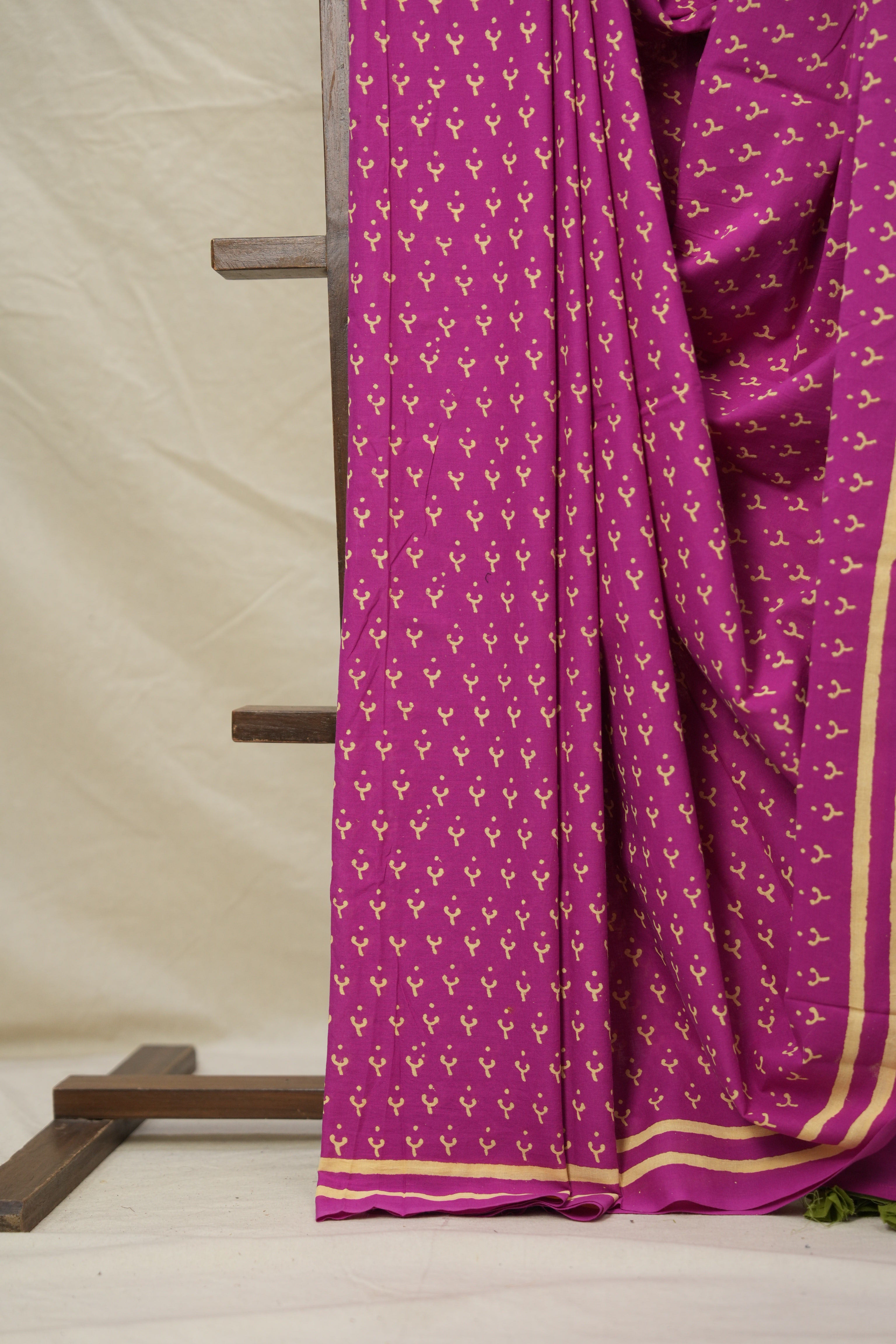 Rani Pink HBP Cotton Saree - SRRPCS3003