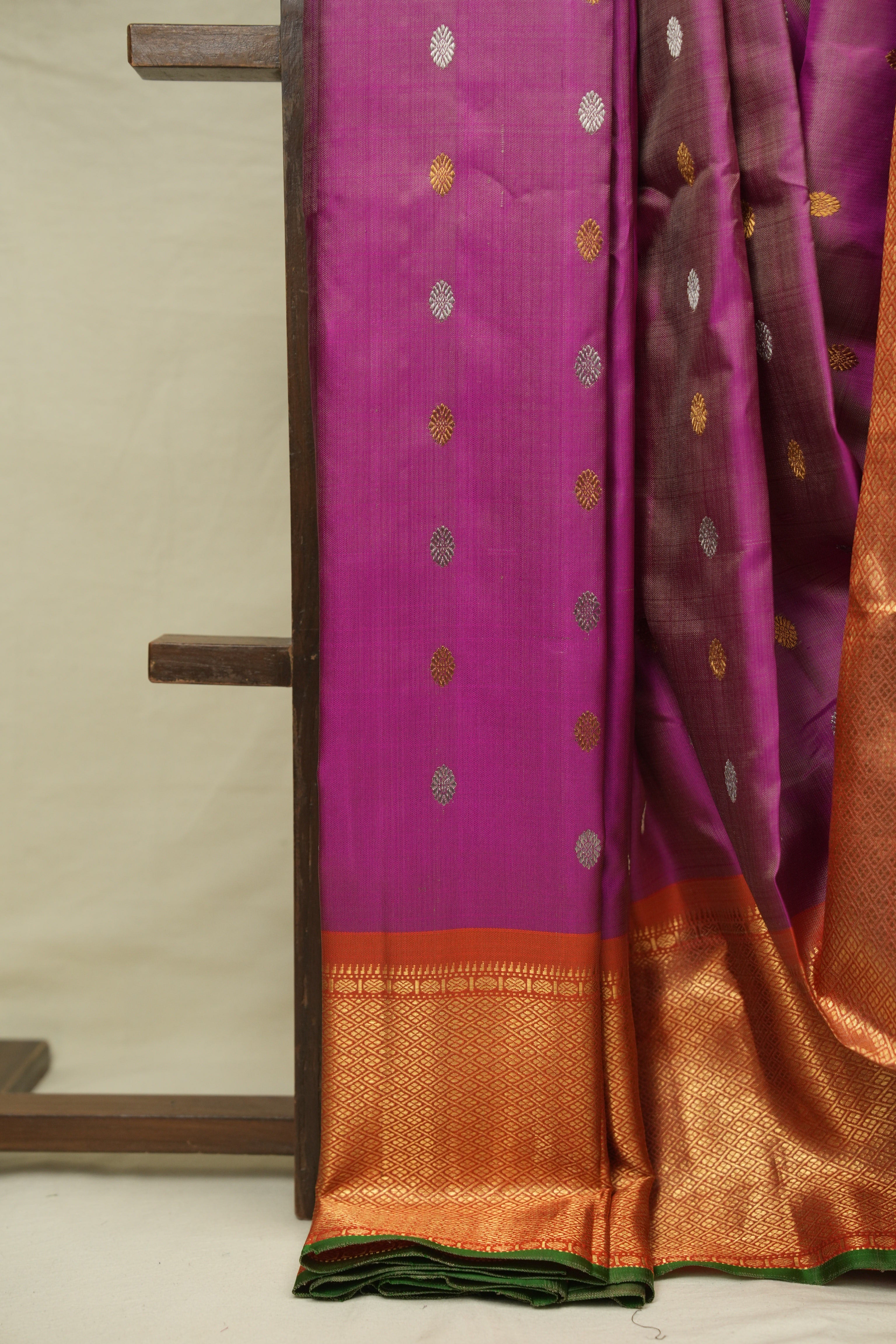 Pink Gadwal Silk Saree - SRPGSS653
