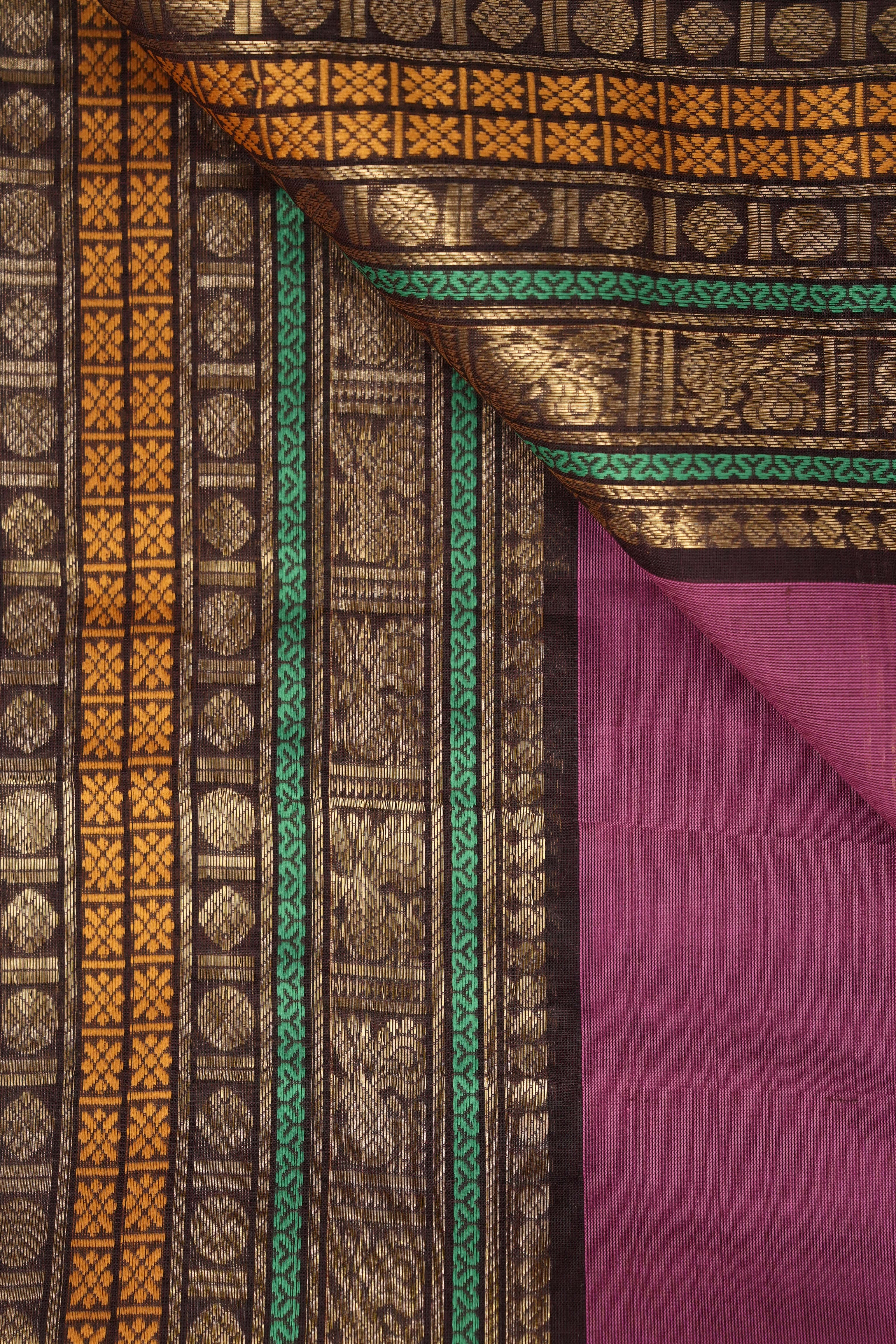 Pink Kanchi Cotton Saree - SRPKCS1027