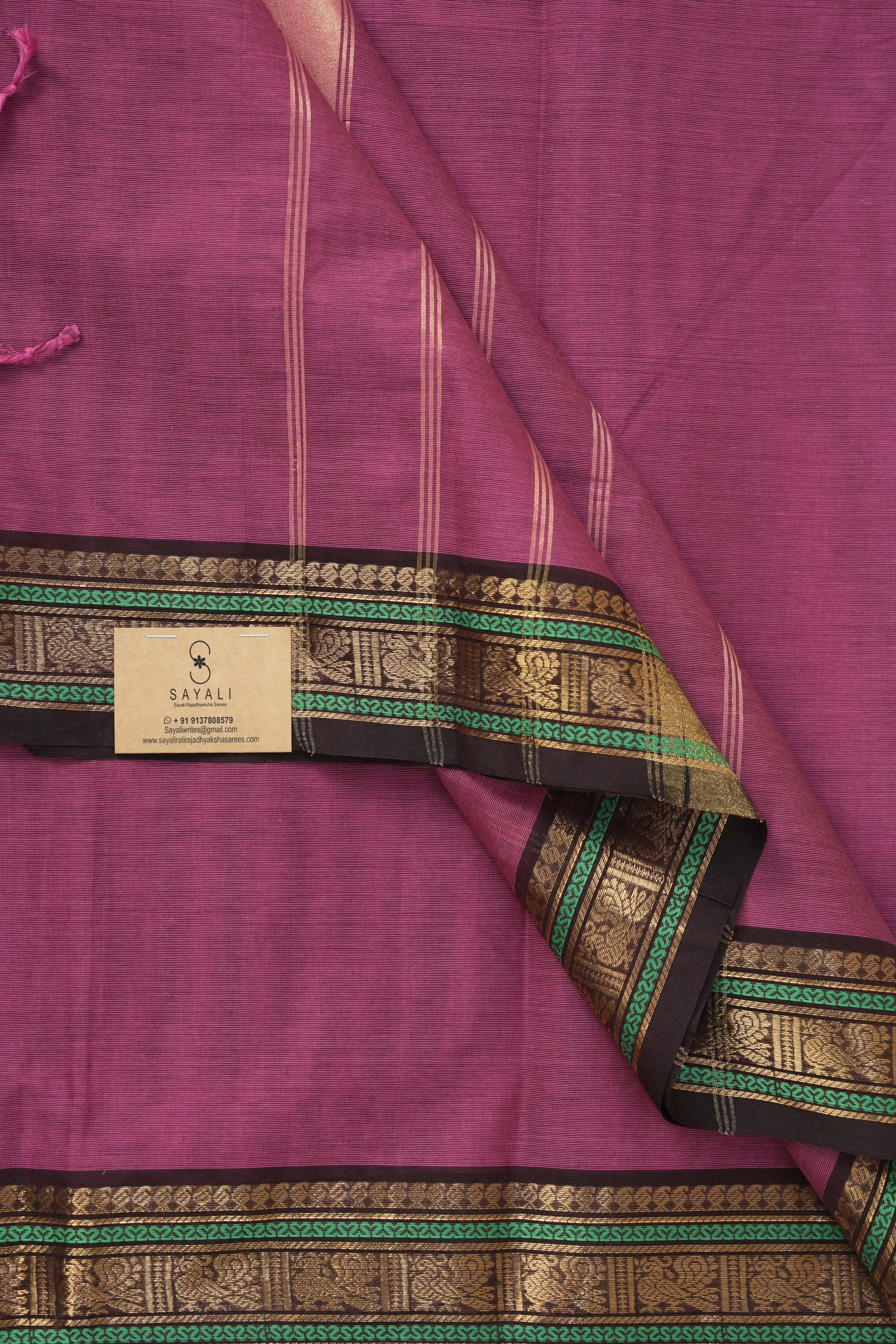Pink Kanchi Cotton Saree - SRPKCS1027