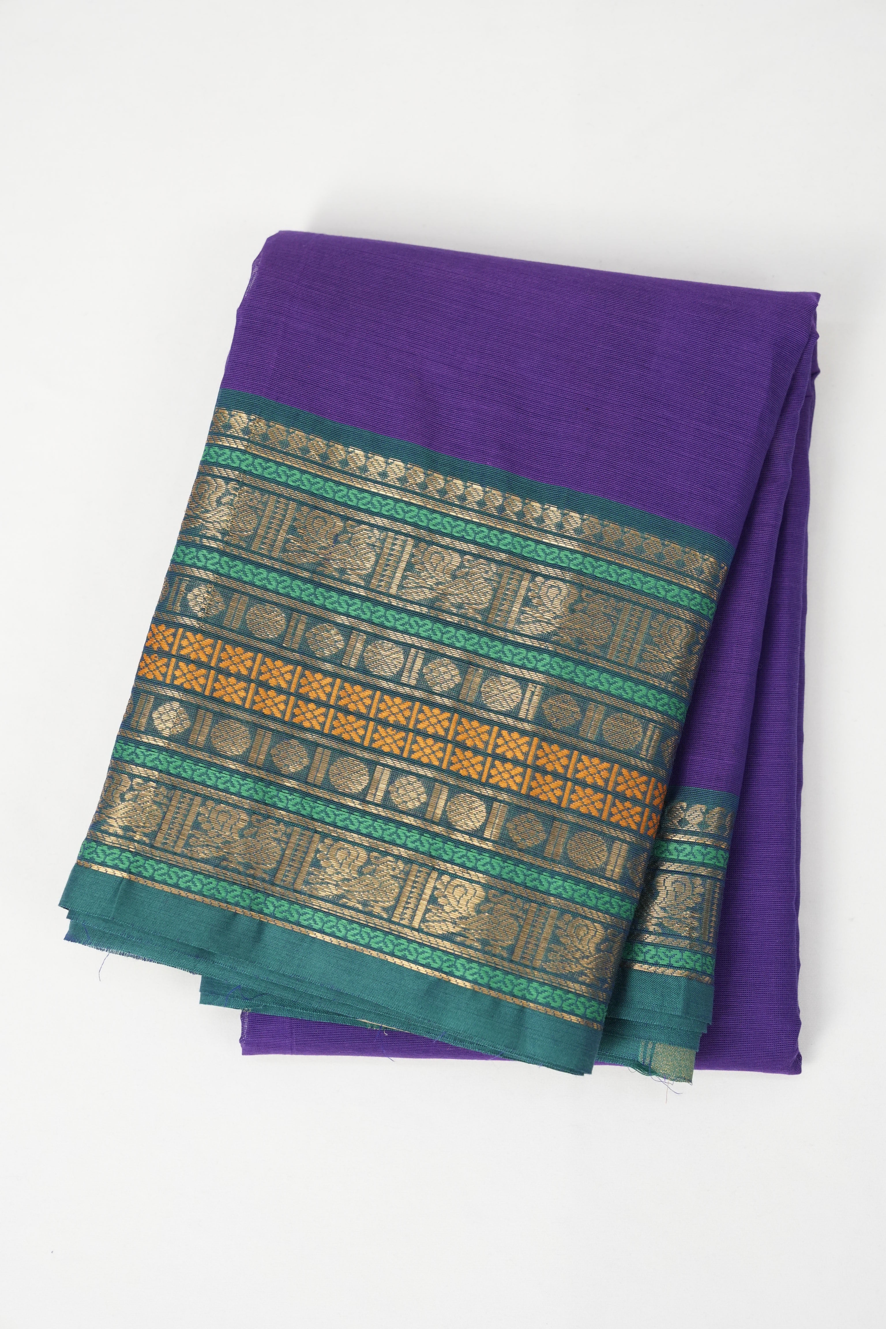 Purple Kanchi Cotton Saree - SRPKCS1020