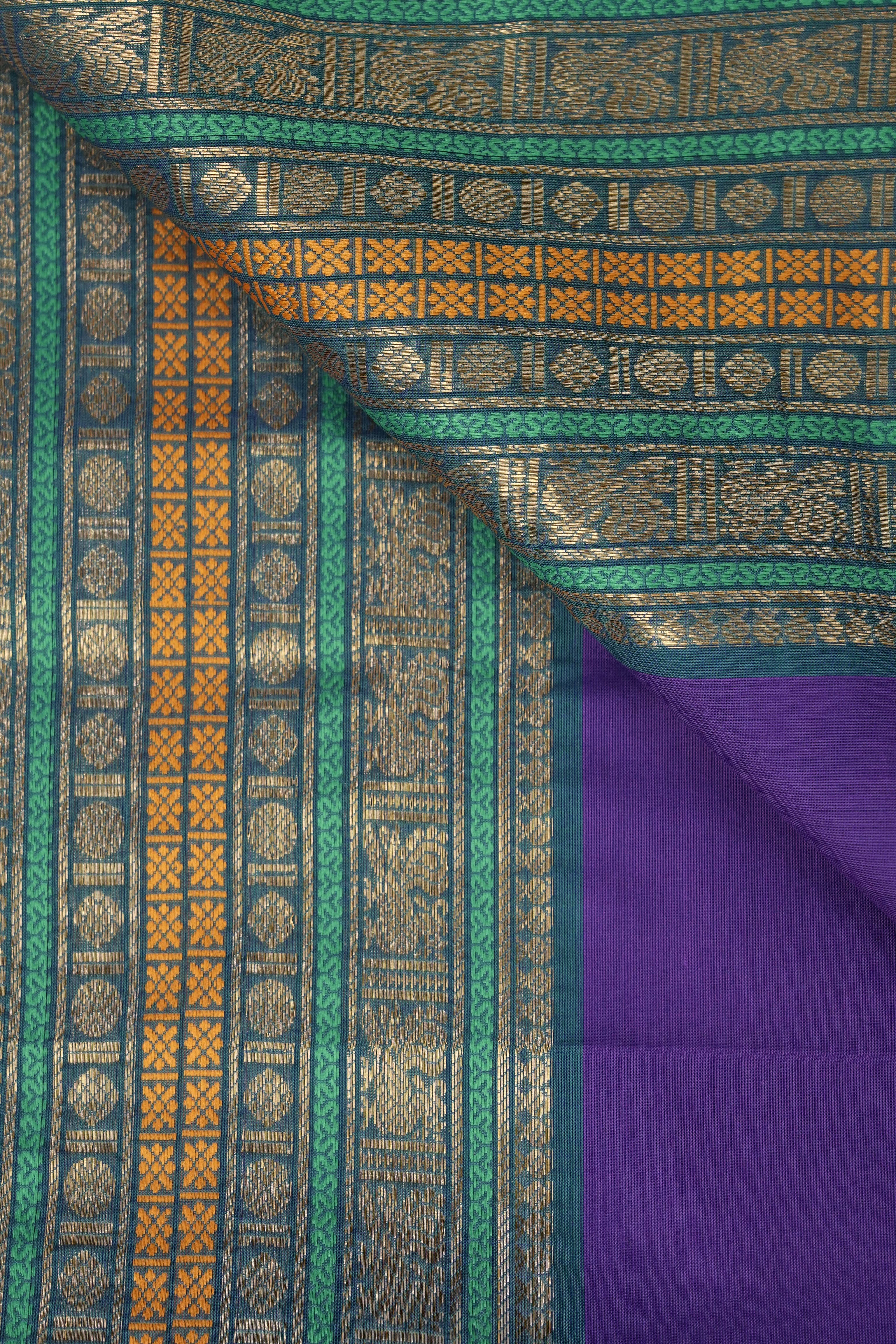 Purple Kanchi Cotton Saree - SRPKCS1020