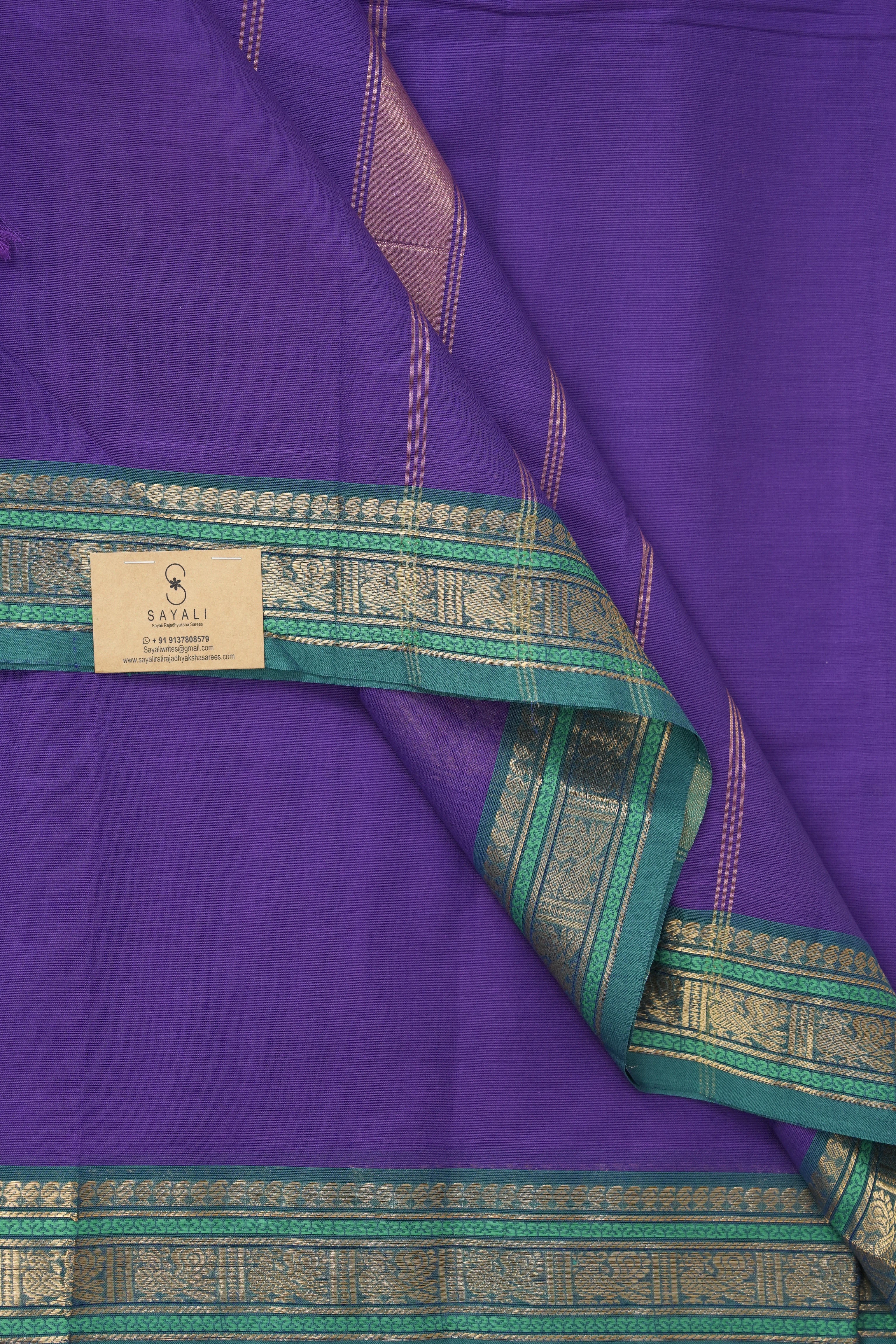 Purple Kanchi Cotton Saree - SRPKCS1020