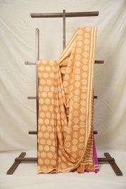 Orange HBP Cotton Saree - SROCS2998