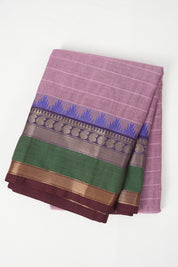 Mauve Kanchi Cotton Saree - SRMKCS1021