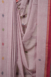 Lavender Pink Bengal Mul Cotton Saree - SRLPBMCS021