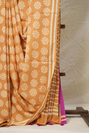 Orange HBP Cotton Saree - SROCS2998