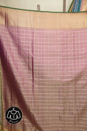Dual Tone Peacock Blue Gadwal Silk Saree - SRDTPGSS647