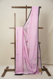 Pink Bengal Mul Cotton Saree - SRPBMCS019